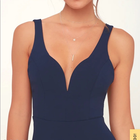 Lulus glamour than this navy maxi sleeveless dress - Picture 6 of 10